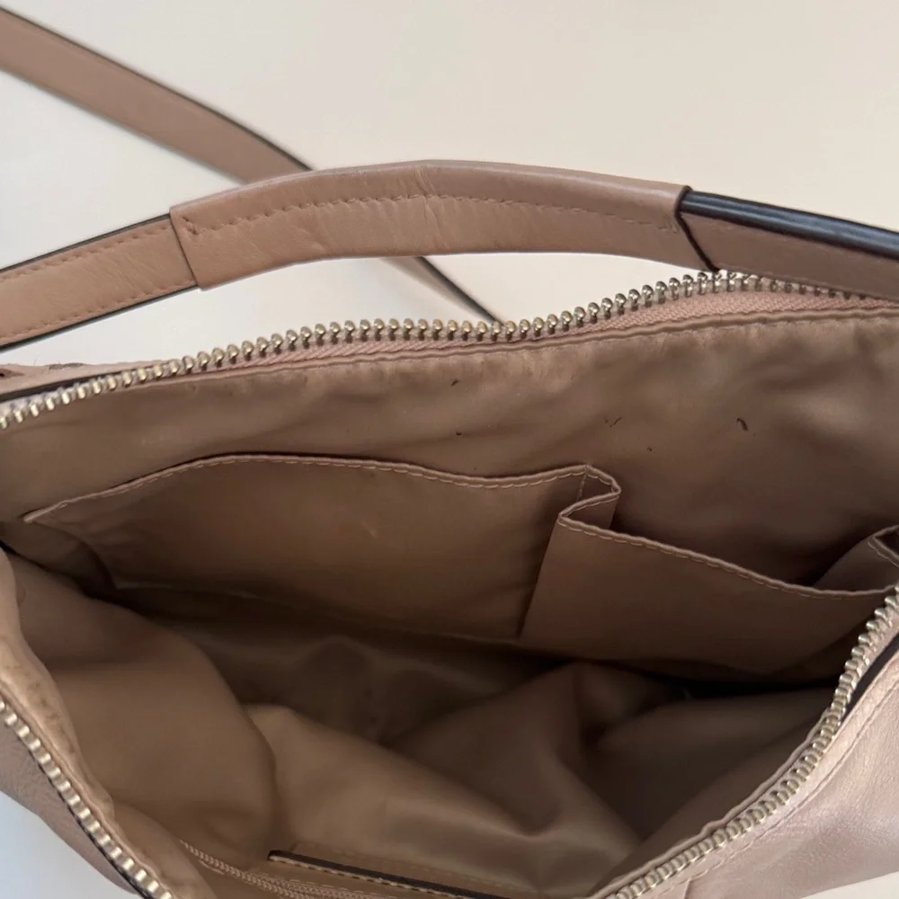 Coach Leather Kristen Woven Purse Bag L1169-19314 in taupe - Picture 5 of 6